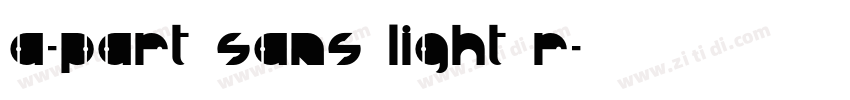 A-part Sans Light R字体转换